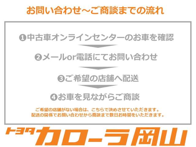 トヨタカローラ岡山 中古車オンラインセンター