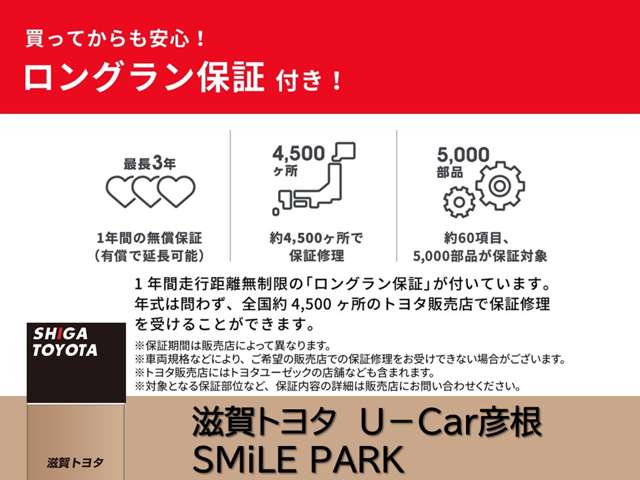 株式会社滋賀トヨタ U-Car彦根 SMiLE PARK