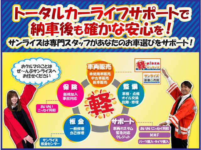 サンライズモータース 軽プラザサンライズ 弘前本店 軽自動車 未使用車専門店